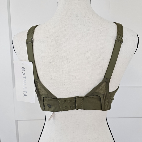 Athleta NWT Advance Sprint Bra Aoli Green Size 34D #632006 - Picture 3 of 10
